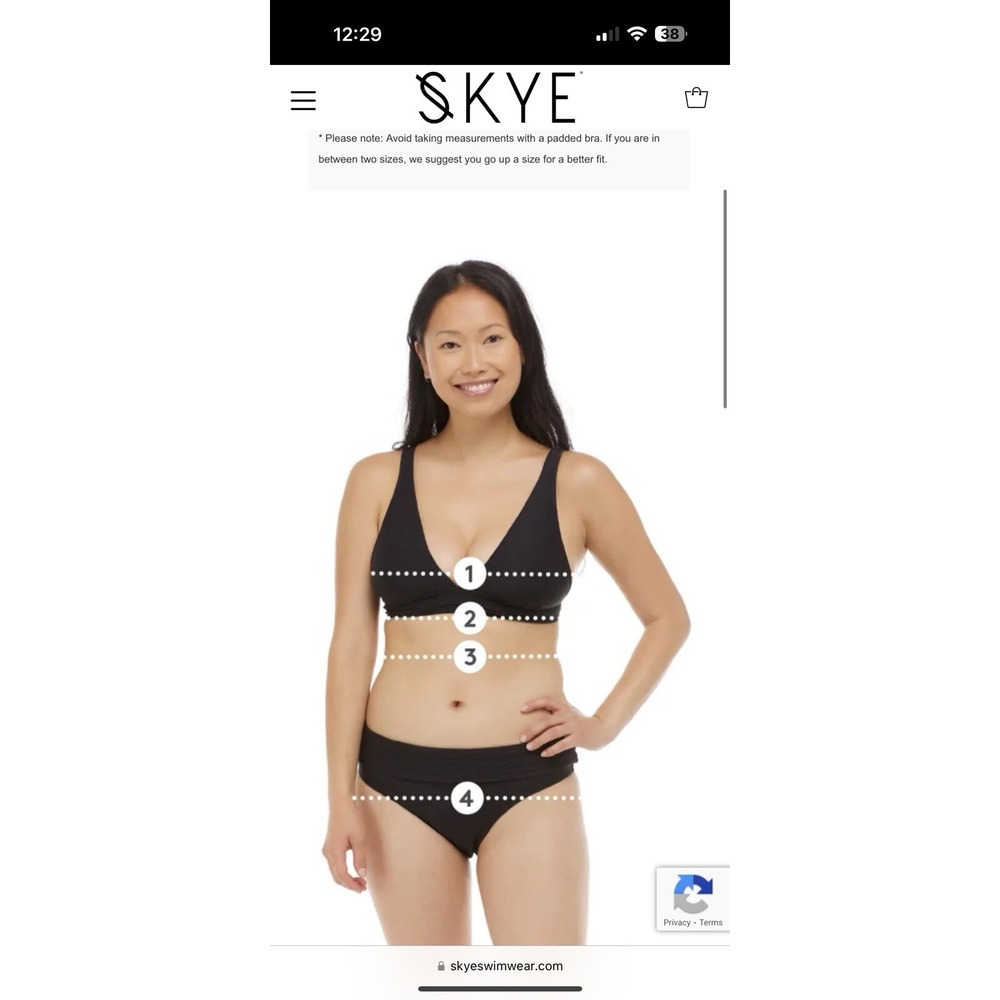 SKYE High Sea Bikini Top Swimwear Women's US Size S Carolyne Padded NWT - Picture 6 of 7